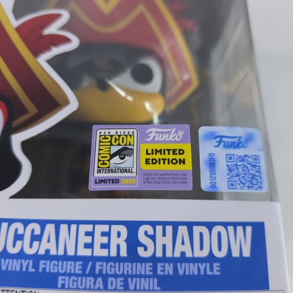 SDCC 2025 Funko Pop Buccaneer Shadow 1079 Exclusive Official Sticker Sonic - Picture 7 of 8